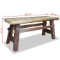 vidaXL Banco de madera maciza reciclada 100x28x43 cm vidaXL Banco de madera maciza reciclada 100x28x43 cm