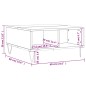 vidaXL Mesa de centro madera de ingeniería blanco 60x60x30 cm vidaXL Mesa de centro madera de ingeniería blanco 60x60x30 cm