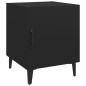 vidaXL Mesitas de noche 2 unidades madera contrachapada negra vidaXL Mesitas de noche 2 unidades madera contrachapada negra