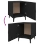 vidaXL Mesitas de noche 2 unidades madera contrachapada negra vidaXL Mesitas de noche 2 unidades madera contrachapada negra