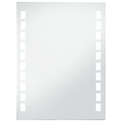 vidaXL Espejo de pared de baño con LED 60x80 cm