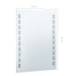 vidaXL Espejo de pared de baño con LED 60x80 cm vidaXL Espejo de pared de baño con LED 60x80 cm