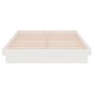 vidaXL Estructura de cama madera maciza blanco 120x200 cm vidaXL Estructura de cama madera maciza blanco 120x200 cm