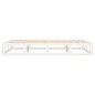 vidaXL Estructura cama doble pequeña madera maciza blanca 120x190 cm