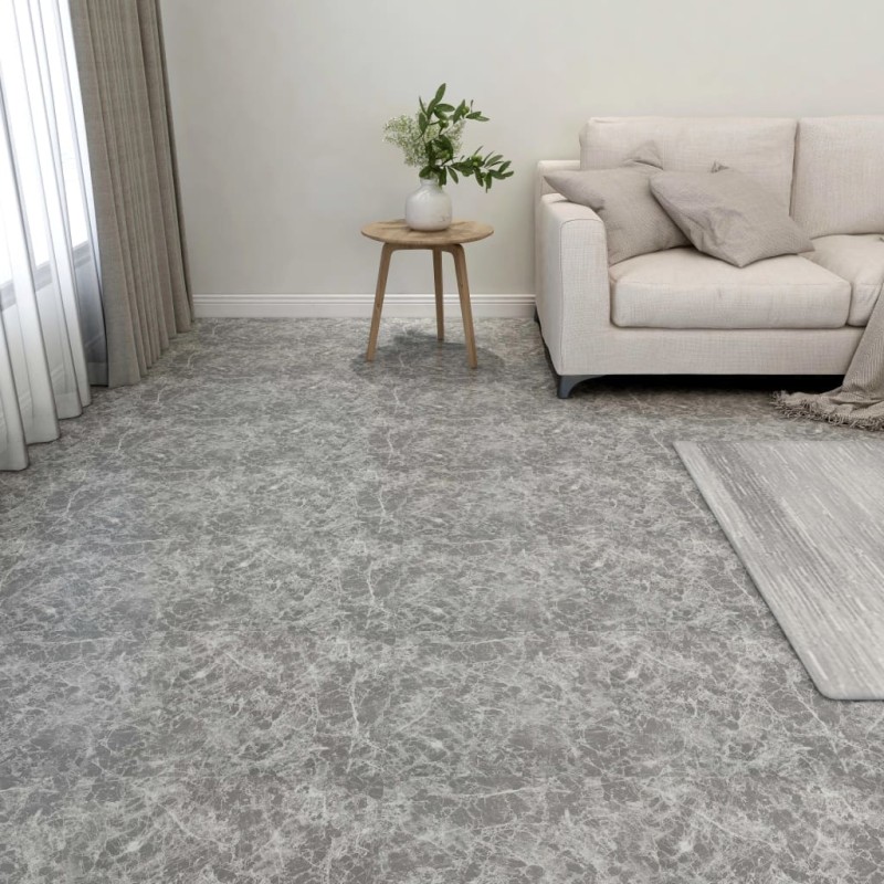 vidaXL Tarimas de suelo autoadhesiva 20 uds PVC 1,86 m² gris cemento vidaXL Tarimas de suelo autoadhesiva 20 uds PVC 1,86 m² gris cemento