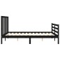 vidaXL Estructura de cama con cabecero madera maciza negro 160x200 cm vidaXL Estructura de cama con cabecero madera maciza negro 160x200 cm