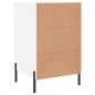 vidaXL Mesita de noche madera de ingeniería blanco 40x40x66 cm vidaXL Mesita de noche madera de ingeniería blanco 40x40x66 cm