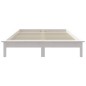 vidaXL Estructura de cama madera maciza de pino blanco 120x200 cm vidaXL Estructura de cama madera maciza de pino blanco 120x200 cm