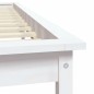 vidaXL Estructura de cama madera maciza de pino blanco 120x200 cm vidaXL Estructura de cama madera maciza de pino blanco 120x200 cm