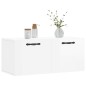 vidaXL Armario de pared madera ingeniería blanco brillo 80x36,5x35 cm vidaXL Armario de pared madera ingeniería blanco brillo 80x36,5x35 cm