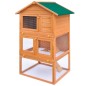 vidaXL Casa de animales pequeños jaula conejera 3 niveles madera vidaXL Casa de animales pequeños jaula conejera 3 niveles madera