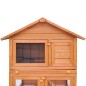 vidaXL Casa de animales pequeños jaula conejera 3 niveles madera vidaXL Casa de animales pequeños jaula conejera 3 niveles madera