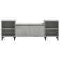 vidaXL Mueble para TV madera contrachapada gris hormigón 160x35x55 cm