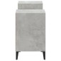vidaXL Mueble para TV madera contrachapada gris hormigón 160x35x55 cm