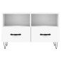 vidaXL Mueble para TV madera contrachapada blanco 80x36x50 cm