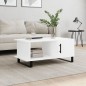 vidaXL Mesa de centro madera contrachapada blanco 90x50x40 cm vidaXL Mesa de centro madera contrachapada blanco 90x50x40 cm