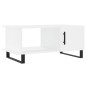 vidaXL Mesa de centro madera contrachapada blanco 90x50x40 cm vidaXL Mesa de centro madera contrachapada blanco 90x50x40 cm