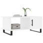 vidaXL Mesa de centro madera contrachapada blanco 90x50x40 cm vidaXL Mesa de centro madera contrachapada blanco 90x50x40 cm