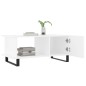 vidaXL Mesa de centro madera contrachapada blanco 90x50x40 cm vidaXL Mesa de centro madera contrachapada blanco 90x50x40 cm