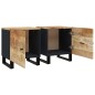 vidaXL Mesitas de noche 2 uds madera maciza de mango 40x33x46 cm vidaXL Mesitas de noche 2 uds madera maciza de mango 40x33x46 cm