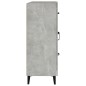 vidaXL Aparador de madera de ingeniería gris hormigón 69,5x34x90 cm