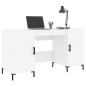 vidaXL Escritorio madera de ingeniería blanco 140x50x75 cm vidaXL Escritorio madera de ingeniería blanco 140x50x75 cm