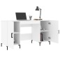 vidaXL Escritorio madera de ingeniería blanco 140x50x75 cm vidaXL Escritorio madera de ingeniería blanco 140x50x75 cm