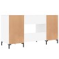 vidaXL Escritorio madera de ingeniería blanco 140x50x75 cm vidaXL Escritorio madera de ingeniería blanco 140x50x75 cm