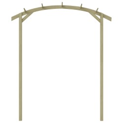 vidaXL Pérgola de jardín madera pino impregnada 180x210x40 cm