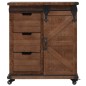 vidaXL Mueble de almacenaje madera maciza abeto marrón 64x33,5x75 cm vidaXL Mueble de almacenaje madera maciza abeto marrón 64x33,5x75 cm