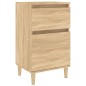 vidaXL Mesita de noche color roble sonoma 40x35x70 cm