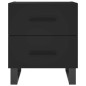 vidaXL Mesita de noche madera de ingeniería negro 40x35x47,5 cm vidaXL Mesita de noche madera de ingeniería negro 40x35x47,5 cm