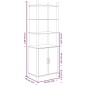 vidaXL Aparador alto madera contrachapada blanco 60x40x173 cm vidaXL Aparador alto madera contrachapada blanco 60x40x173 cm