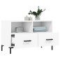 vidaXL Mueble para TV madera contrachapada blanco 80x36x50 cm vidaXL Mueble para TV madera contrachapada blanco 80x36x50 cm
