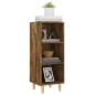 vidaXL Aparador madera contrachapada roble ahumado 34,5x32,5x90 cm vidaXL Aparador madera contrachapada roble ahumado 34,5x32,5x90 cm