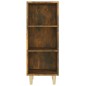 vidaXL Aparador madera contrachapada roble ahumado 34,5x32,5x90 cm vidaXL Aparador madera contrachapada roble ahumado 34,5x32,5x90 cm