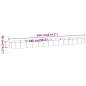 vidaXL Jardinera arriate acero recubrimiento polvo plata 544x100x36 cm vidaXL Jardinera arriate acero recubrimiento polvo plata 544x100x36 cm