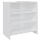 vidaXL Aparador de madera contrachapada blanco brillante 70x40,5x75 cm vidaXL Aparador de madera contrachapada blanco brillante 70x40,5x75 cm