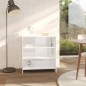 vidaXL Aparador de madera contrachapada blanco brillante 70x40,5x75 cm vidaXL Aparador de madera contrachapada blanco brillante 70x40,5x75 cm