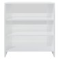 vidaXL Aparador de madera contrachapada blanco brillante 70x40,5x75 cm vidaXL Aparador de madera contrachapada blanco brillante 70x40,5x75 cm