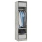 vidaXL Armario de madera contrachapada gris hormigón 50x50x200 cm vidaXL Armario de madera contrachapada gris hormigón 50x50x200 cm