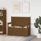 vidaXL Banco de madera maciza pino marrón miel 112,5x51,5x96,5 cm vidaXL Banco de madera maciza pino marrón miel 112,5x51,5x96,5 cm