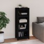 vidaXL Estantería madera maciza de pino negra 50 x 35 x 125,5 cm vidaXL Estantería madera maciza de pino negra 50 x 35 x 125,5 cm