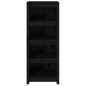 vidaXL Estantería madera maciza de pino negra 50 x 35 x 125,5 cm vidaXL Estantería madera maciza de pino negra 50 x 35 x 125,5 cm