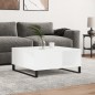 vidaXL Mesa de centro madera contrachapada blanco 80x80x36,5 cm vidaXL Mesa de centro madera contrachapada blanco 80x80x36,5 cm