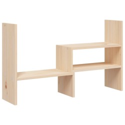 vidaXL Soporte para monitor madera maciza de pino (39-72)x17x43 cm