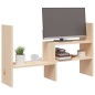 vidaXL Soporte para monitor madera maciza de pino (39-72)x17x43 cm vidaXL Soporte para monitor madera maciza de pino (39-72)x17x43 cm