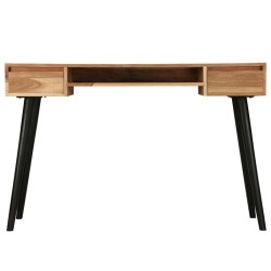 vidaXL Escritorio de madera maciza de acacia 118x45x76 cm