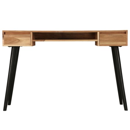 vidaXL Escritorio de madera maciza de acacia 118x45x76 cm