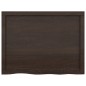 vidaXL Estante pared madera roble tratada marrón oscuro 80x60x(2-6) cm